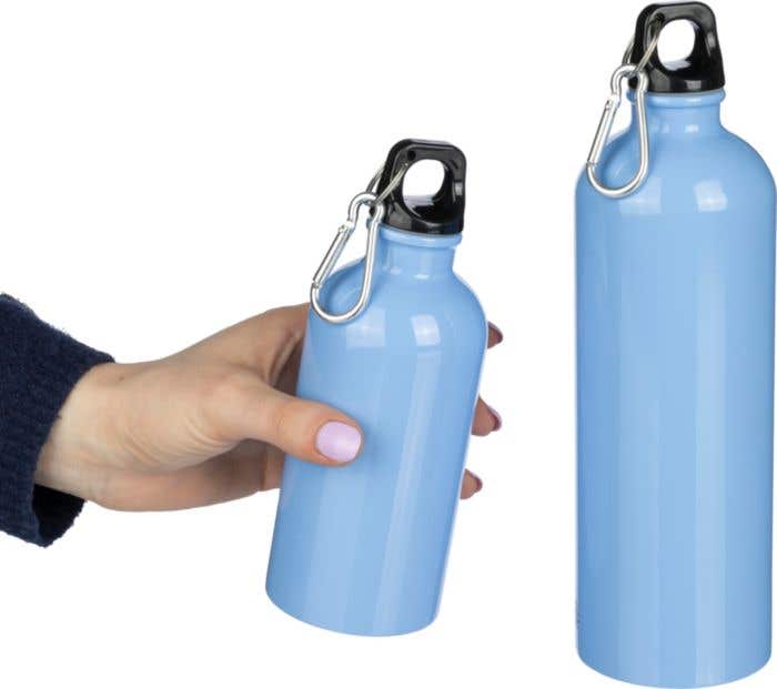 Gourde Sable | 400 ml | Inox recyclé | Simple paroi | Mousqueton