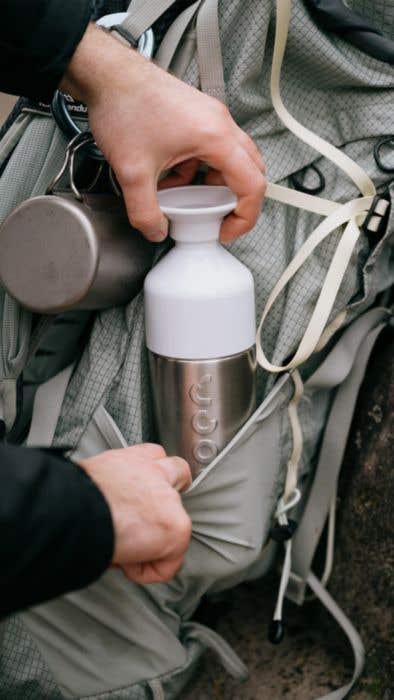 Drinkfles Dopper Insulated Silver 580 ml