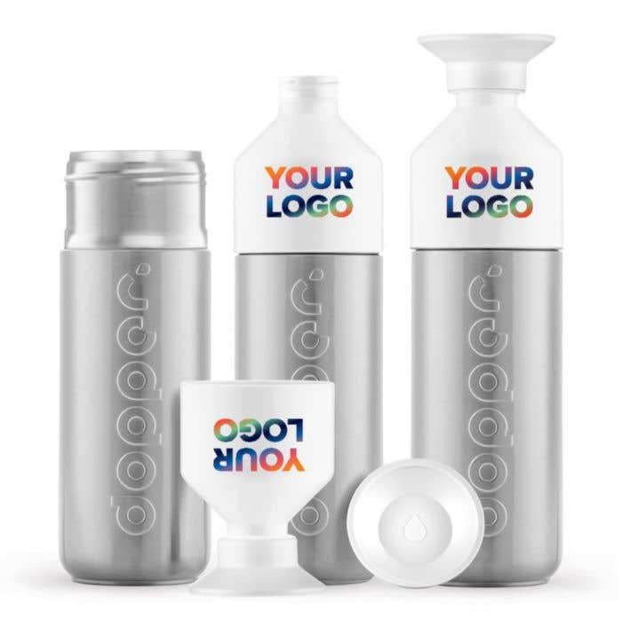 Drinkfles Dopper Insulated Silver 580 ml