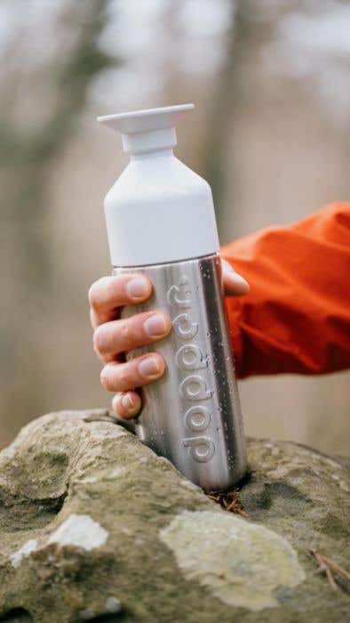 Drinkfles Dopper Insulated Silver 580 ml