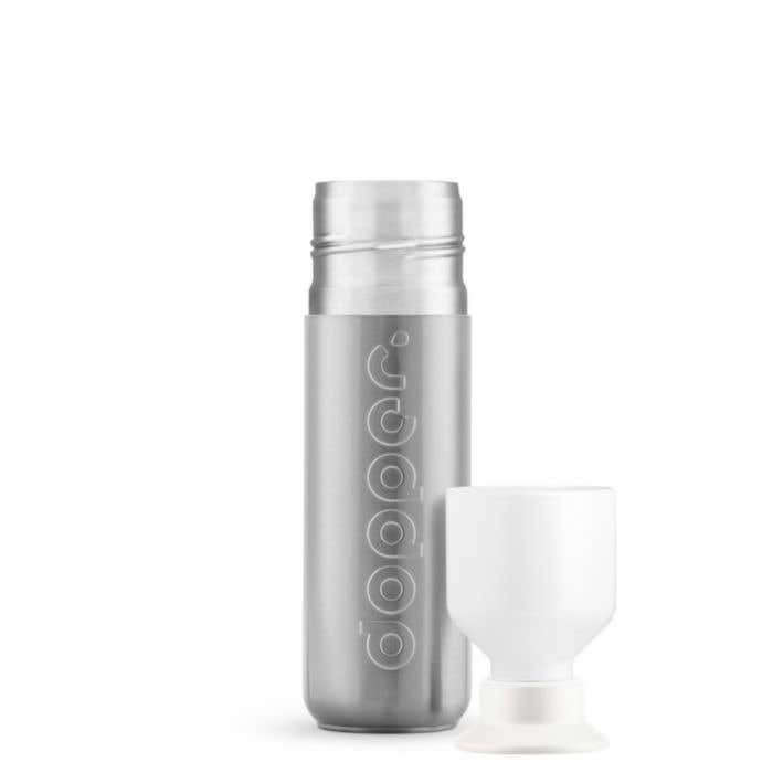 Drinkfles Dopper Insulated Silver 350 ml