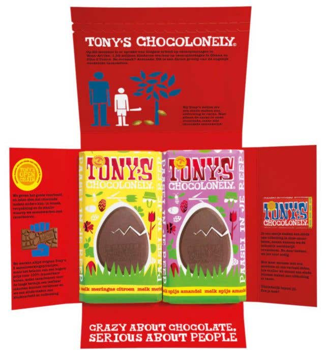 Boîte cadeau Chocolat pack duo Pâques (2x 180g) Tony's Chocolonely