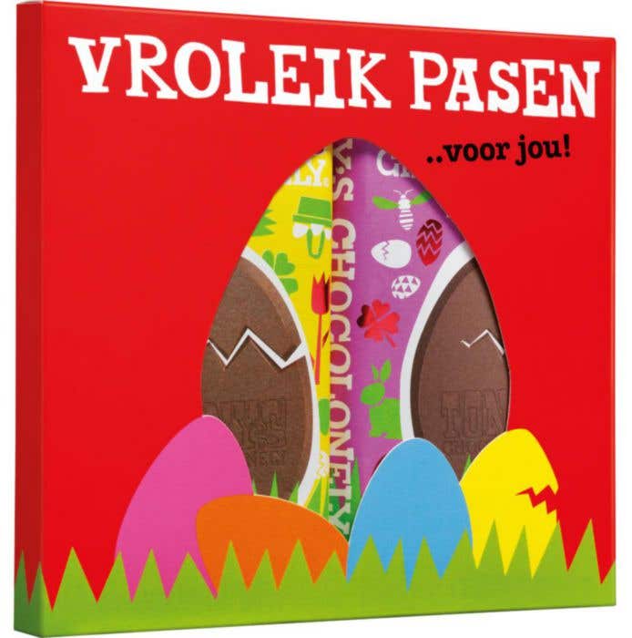 Chocolade Geschenkdoos Duopack Pasen (2x 180g) Tony's Chocolonely