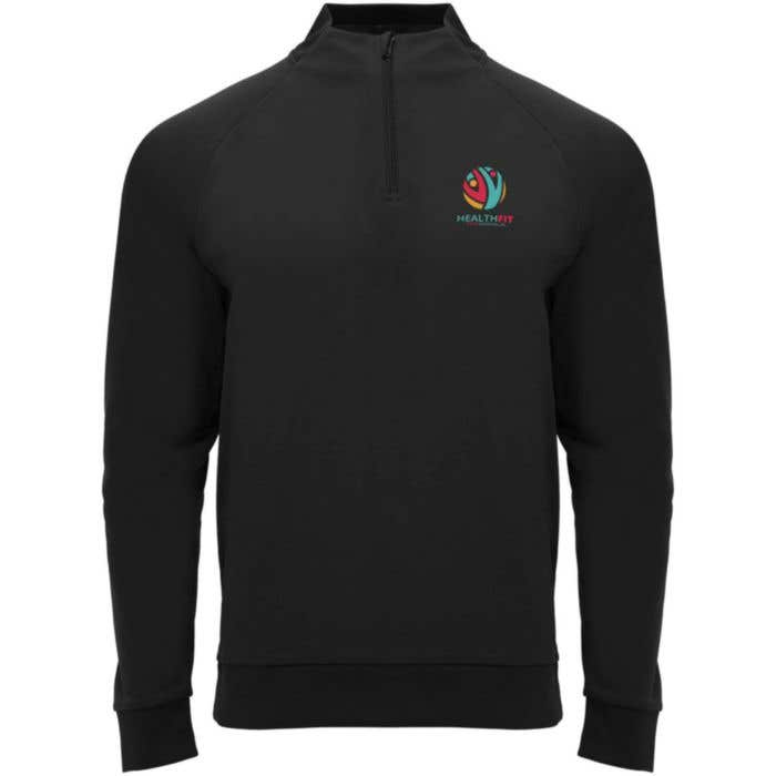 Sweatshirt Epiro à manches longues et fermeture demi-zip (mixte)