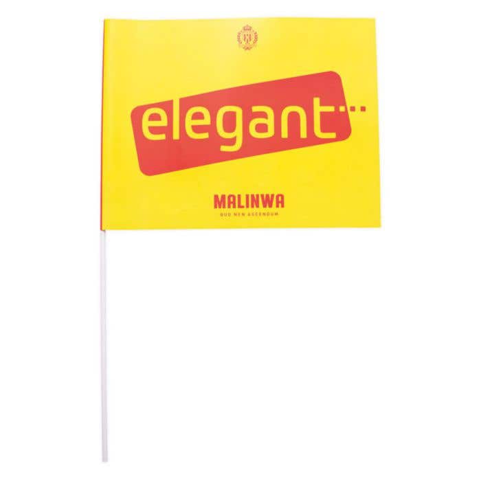 Papieren zwaaivlaggetje 21 x 31 cm