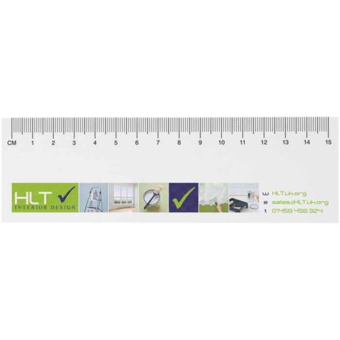 Notes autocollantes recyclées Sticky-Mate® avec règle imprimée