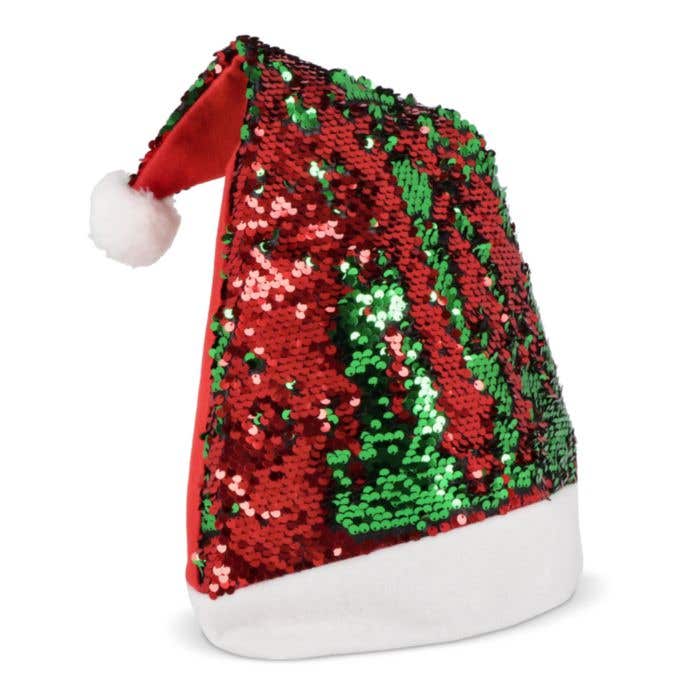 Kerstmuts tweekleurige pailletten
