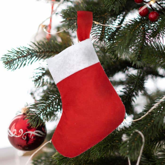 Bas de Noël en feutre 20 cm