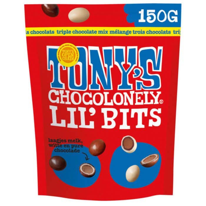 Tony's Chocolonely Lil'Bits Triple Chocolade Mix (150 g)