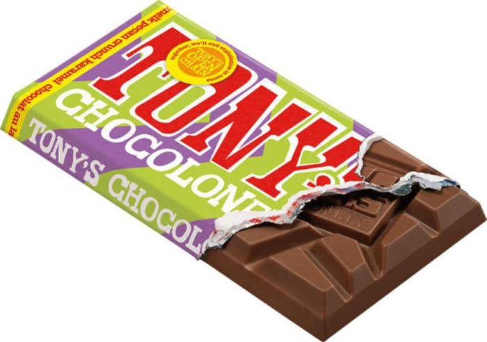 Chocoladereep Tony's Chocolonely 'Celebration' (180 g) Melk Pecan Crunch Karamel