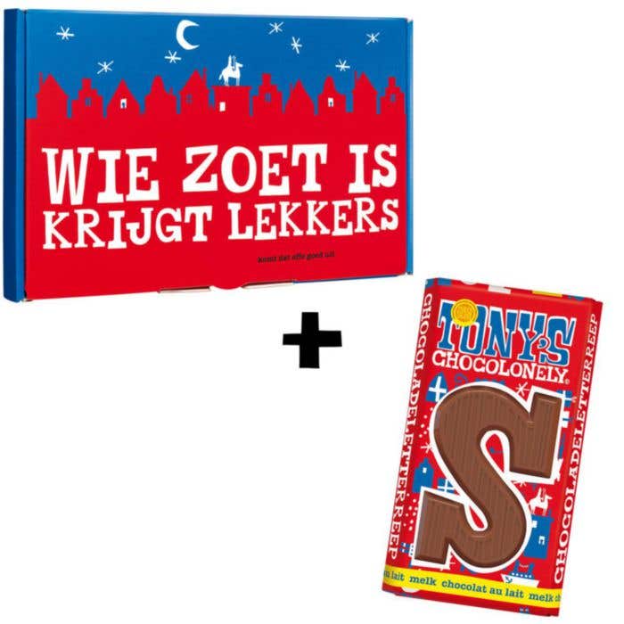 Giftbox Sint Tony's Chocolonely 180 g (Melk)