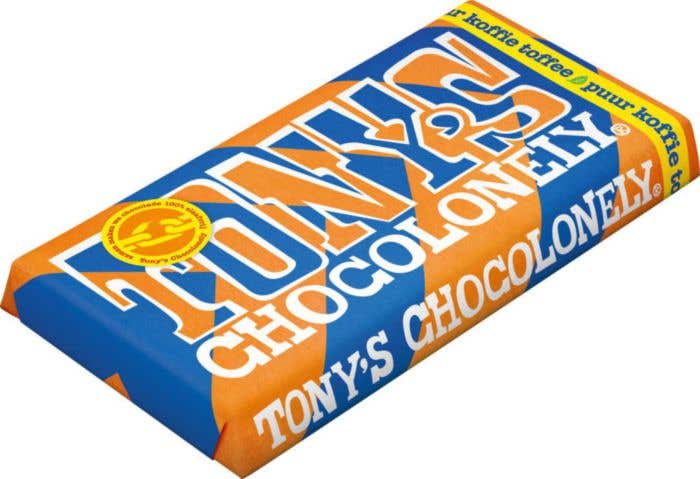 Chocoladereep Tony's Chocolonely Puur Koffie Toffee (180 g)