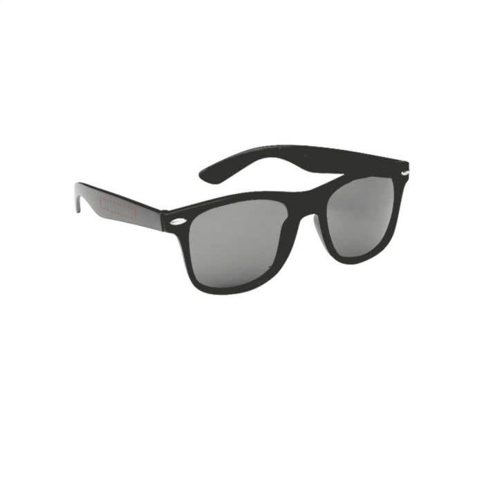 Lunettes de soleil Malibu | UV 400 | Monture noir mat