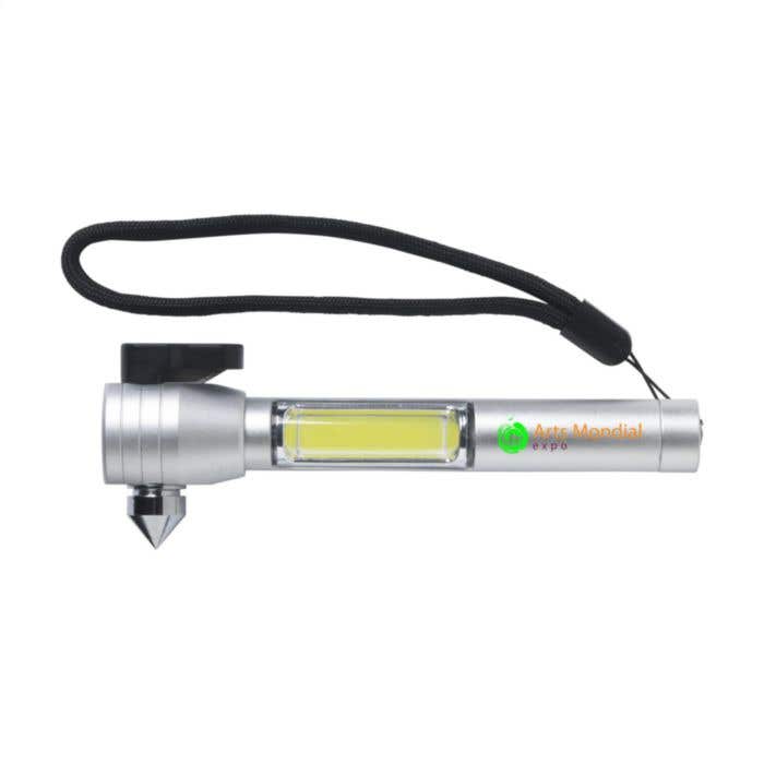 Marteau de sécurité RescueHammer | Aluminium | 4-en-1 | Lampe de poche