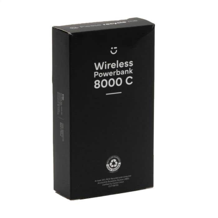 Powerbank | Recyclé | 8000 mAh | Charge sans fil