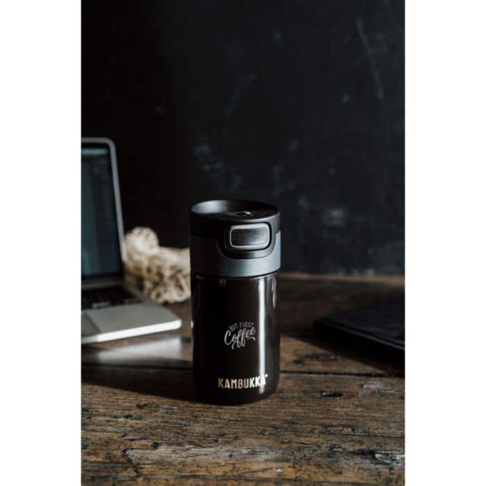 Mug isotherme Kambukka | Acier inoxydable | 300 ml | Couvercle 3-en-1