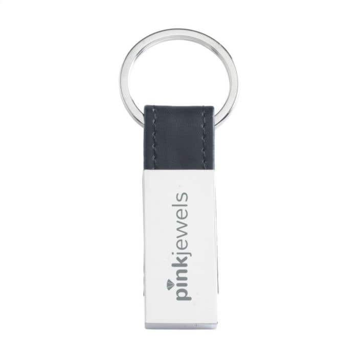 Porte-clés Palmer | Métal | Aspect cuir PU