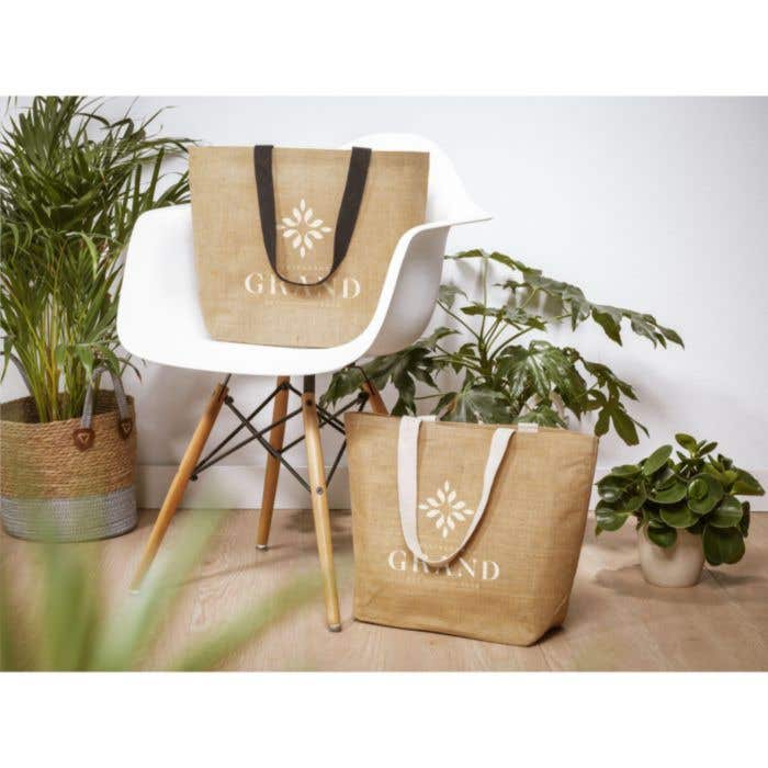 Draagtas | Jute | Gelamineerd | 25 l