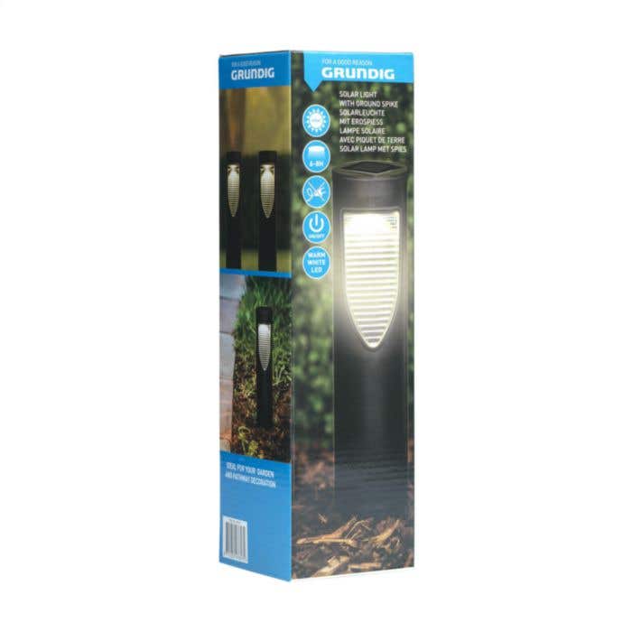Grundig Lampe LED solaire | Éclairage de jardin | Énergie solaire