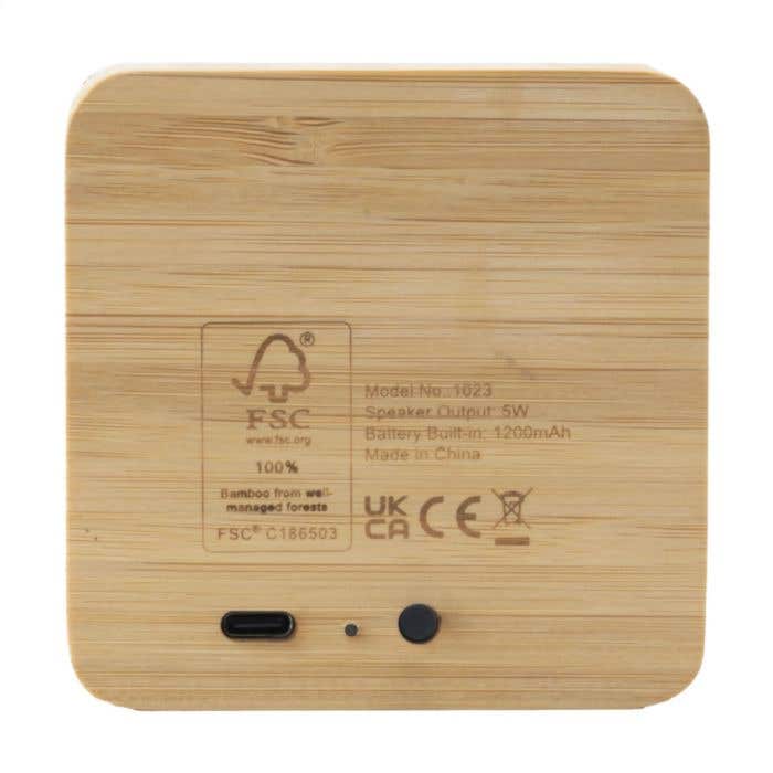 Haut-parleur Bluetooth | Bambou | 5W | 6 heures d'autonomie