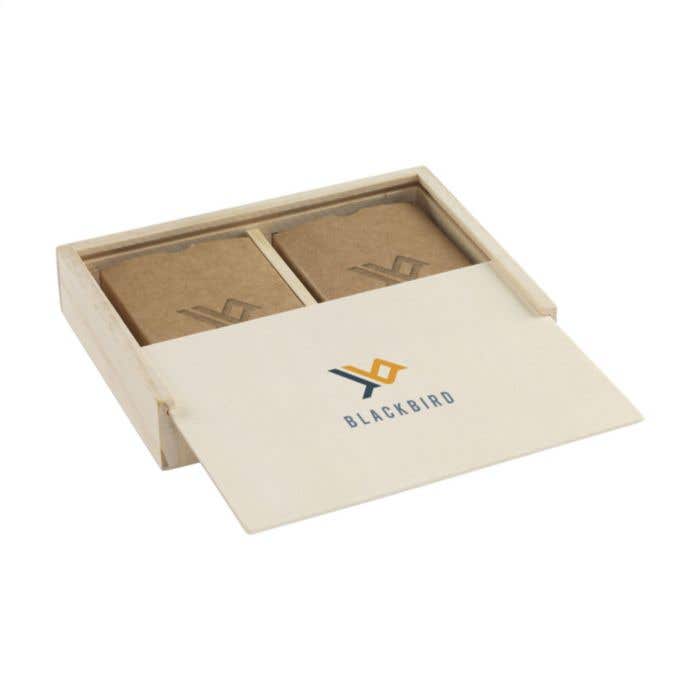 Cartes à jouer | Recyclé | Double jeu | Boîte en bois