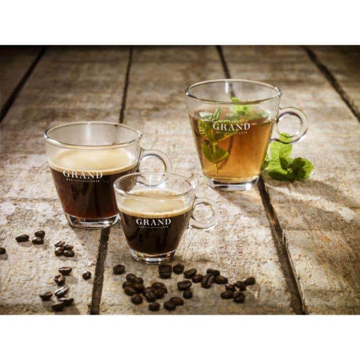 Verre à café | Verre trempé | 230 ml | Anse ronde