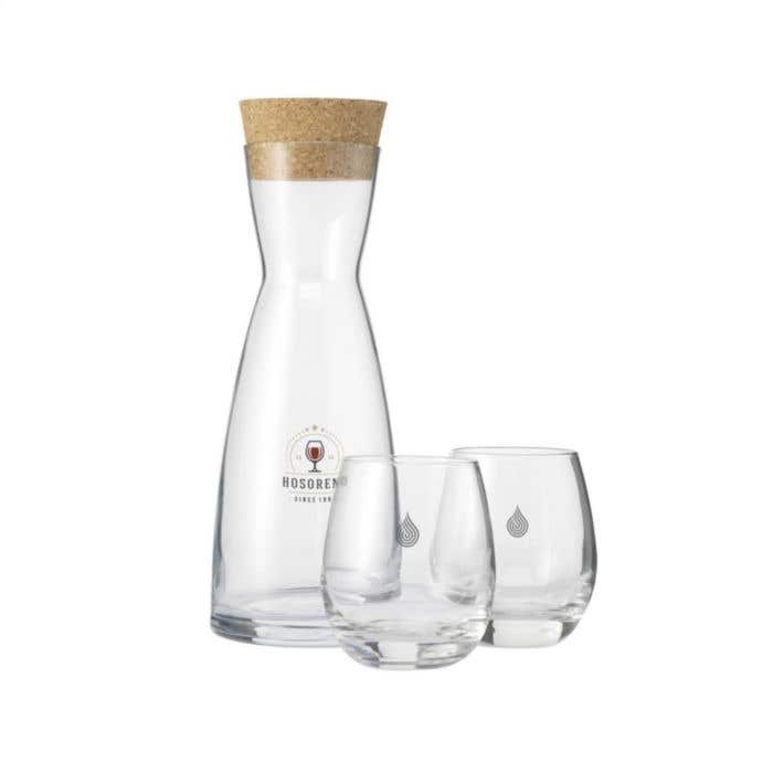 Carafe | Verre | Bouchon en liège | 1 l