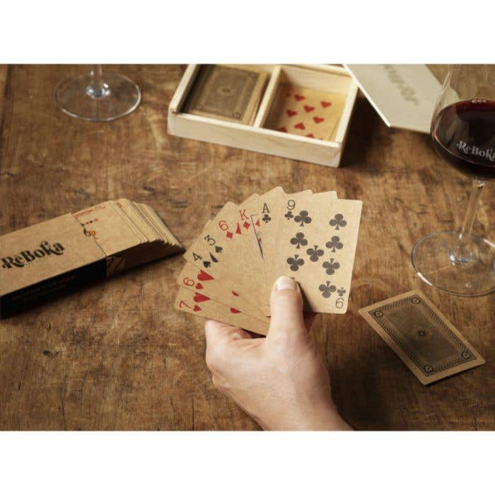Jeu de cartes | Papier kraft recyclé | 54 pièces