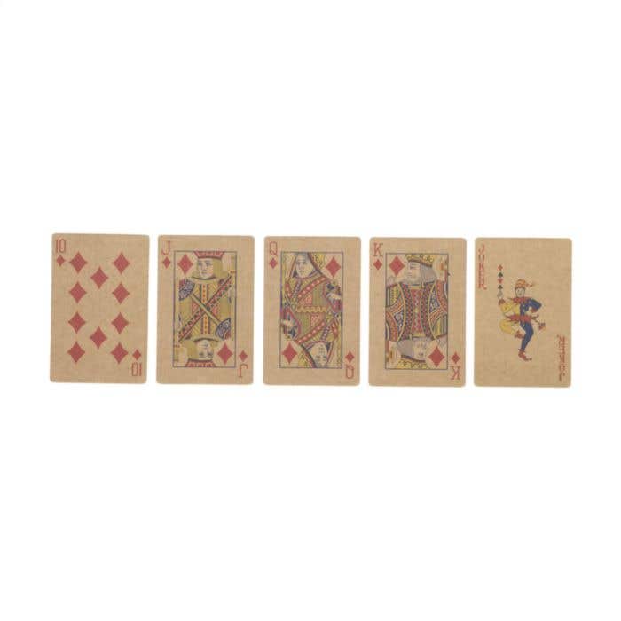 Jeu de cartes | Papier kraft recyclé | 54 pièces