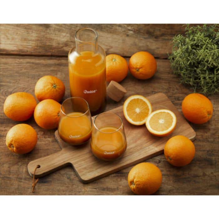 Carafe en verre | Verre fumé | Bouchon en liège | 1,25 l