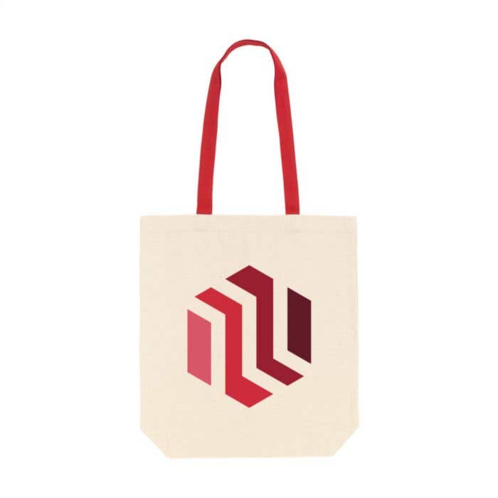 Shoppertas | Canvas | 12 l | Gekleurde hengsels