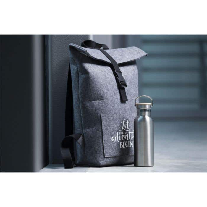 Sac à dos | Feutre RPET recyclé | 15 l | Roll-top