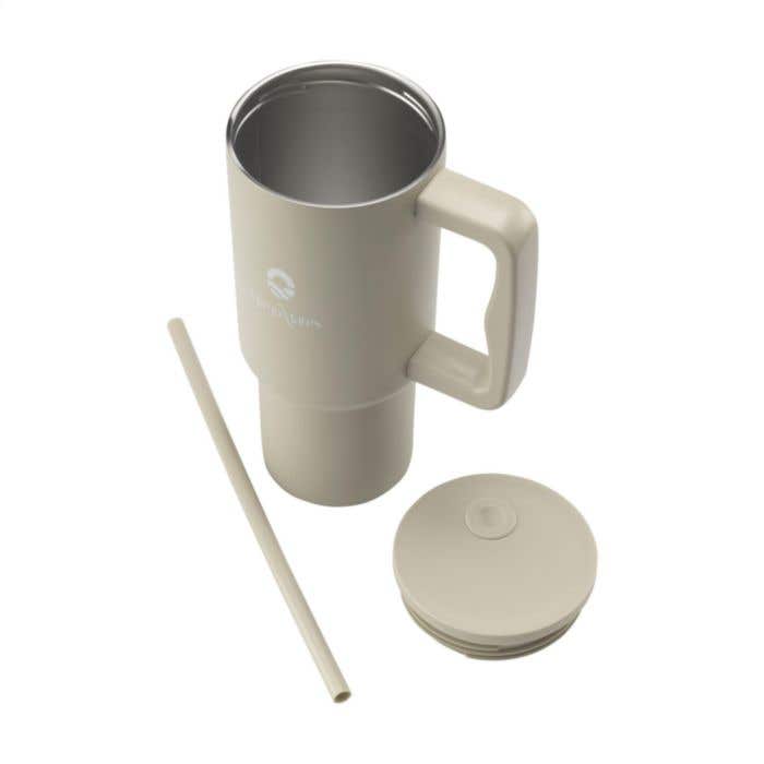 Drinkbeker | Gerecycled RVS | 900 ml | Dubbelwandig