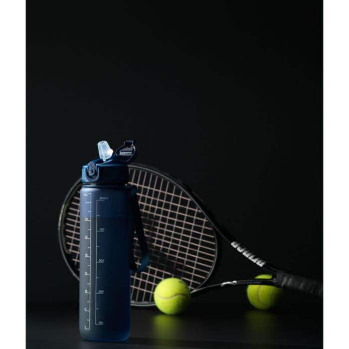 Gourde | PET recyclé | 1 l | Avec paille