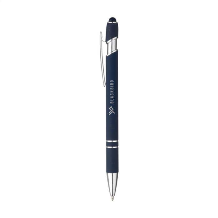 Stylus balpen | Aluminium | Soft touch | Touchscreen pointer