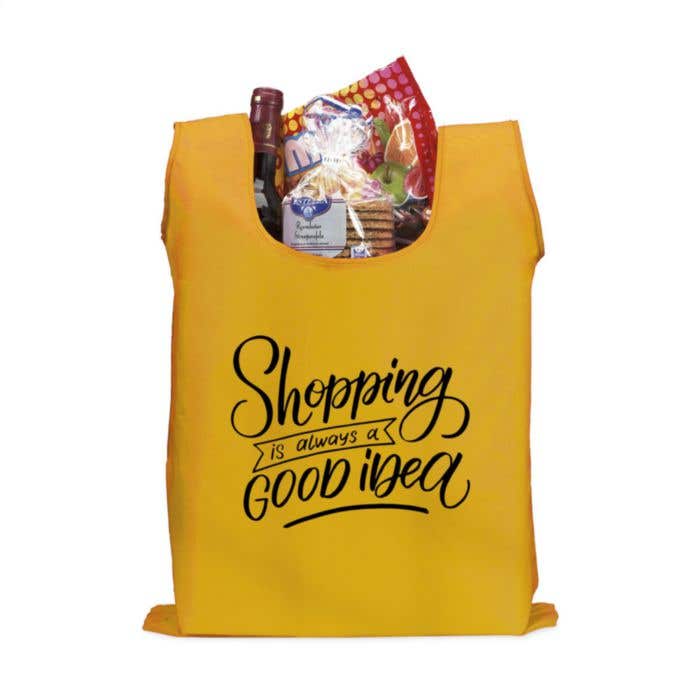 Sac shopping | Pliable | Avec étui et mousqueton