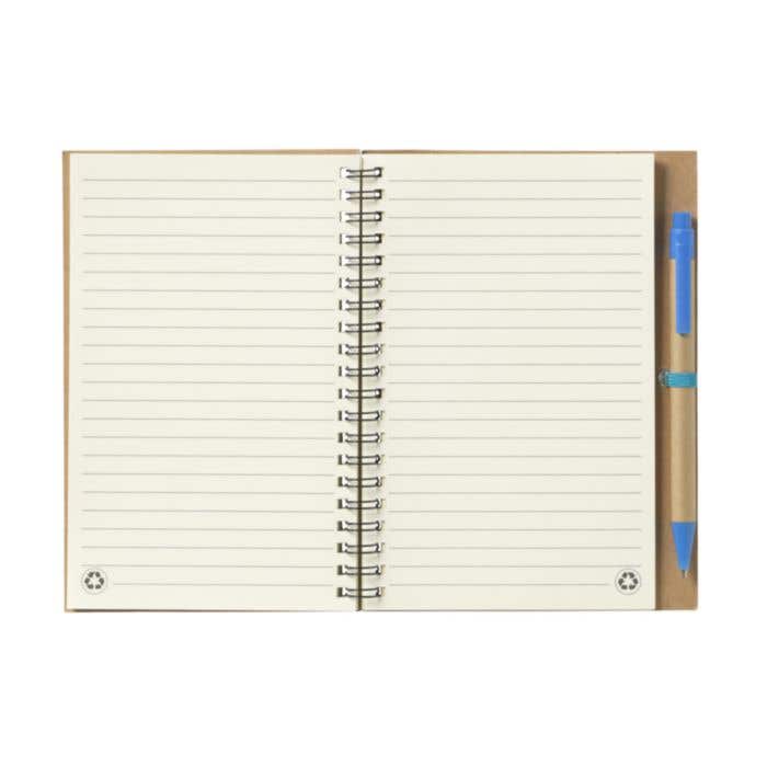 Carnet de notes | Recyclé | Ligné | Avec stylo