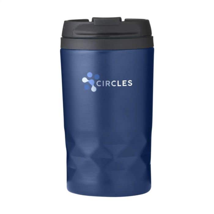 Thermosbeker | Gerecycled RVS | 250 ml | Diamantpatroon