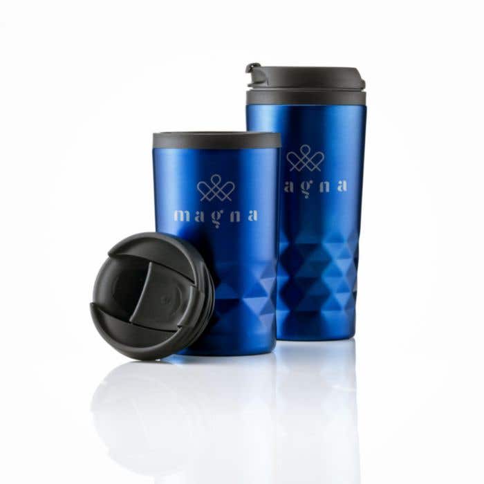 Mug isotherme | Inox | 300 ml | Motif diamant