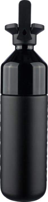 Drinkfles Dopper Insulated Black 580 ml + Flip Straw