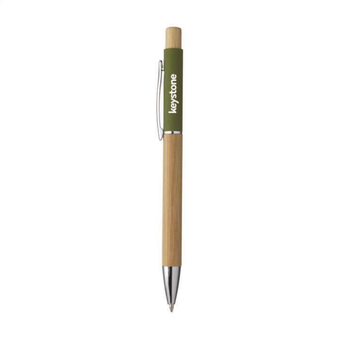 Balpen | FSC® bamboe | Aluminium clip