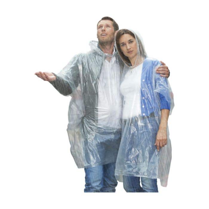 Regenponcho | Transparant | Met opbergzakje