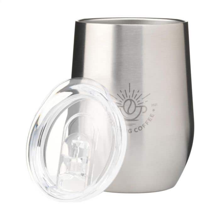 Thermosbeker | Gerecycled RVS | 350 ml | Dubbelwandig