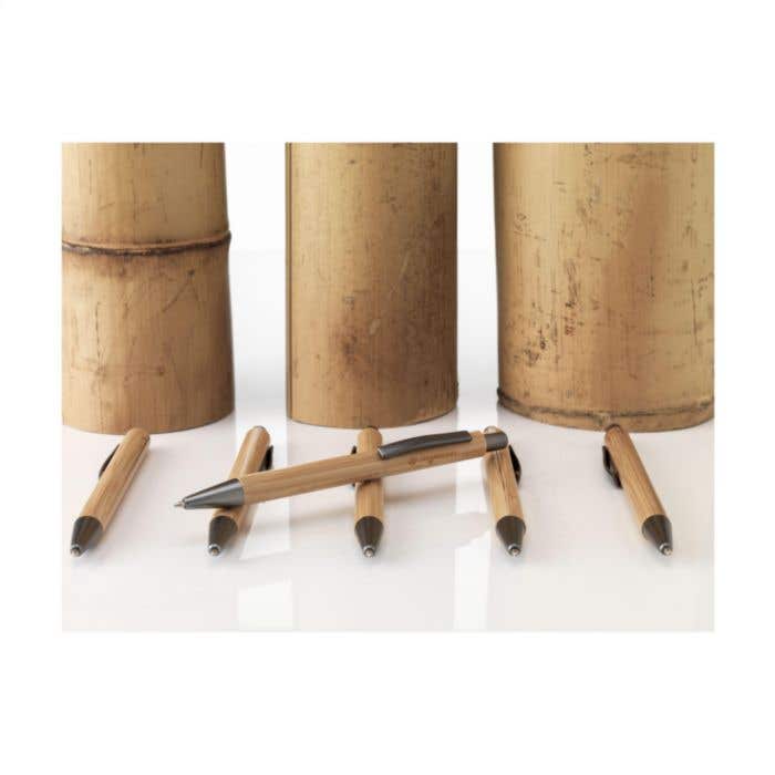 Stylo à bille | Bambou | Bouton-poussoir