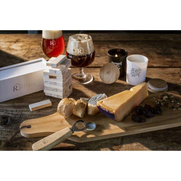Jeu d'empilement | Bois | 48 blocs | Incl. boîte de rangement