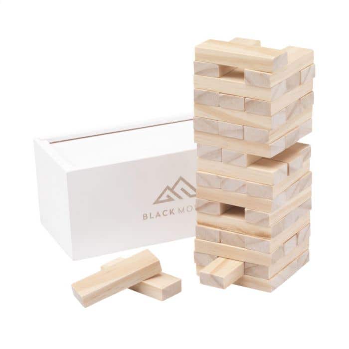 Jeu d'empilement | Bois | 48 blocs | Incl. boîte de rangement