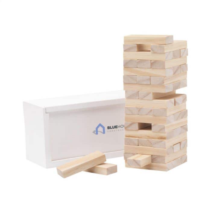 Jeu d'empilement | Bois | 48 blocs | Incl. boîte de rangement