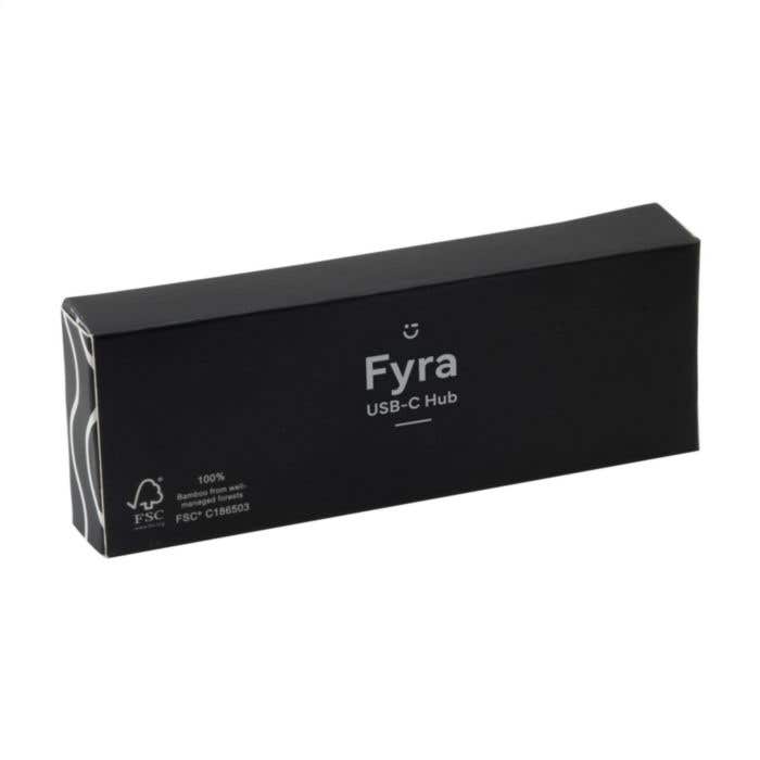 Hub USB | Bambou FSC® | 1x USB-A + 3x USB-C
