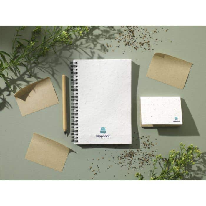 Carnet mémo | Papier ensemencé | 50 sticky notes | Papier d'herbe