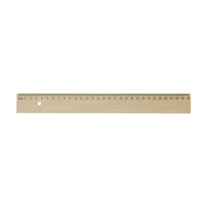 Règle | Bois de tilleul | 30 cm | Bande métallique